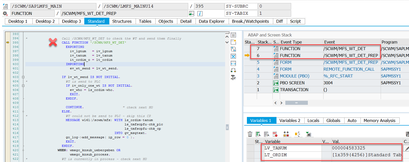 SAP EWM MFS PLC communication_12